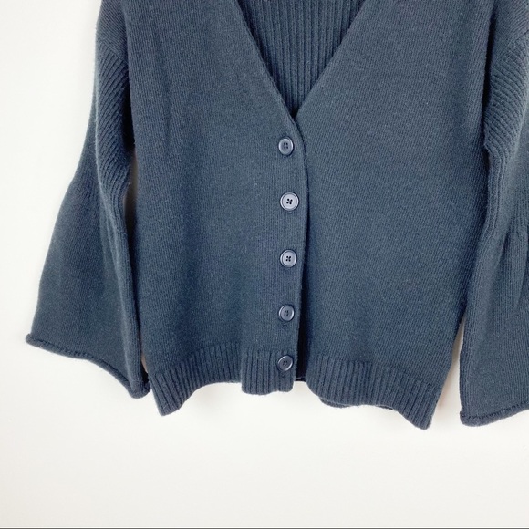 Moth Black Sweater with Bell Sleeves - Picture 4 of 10